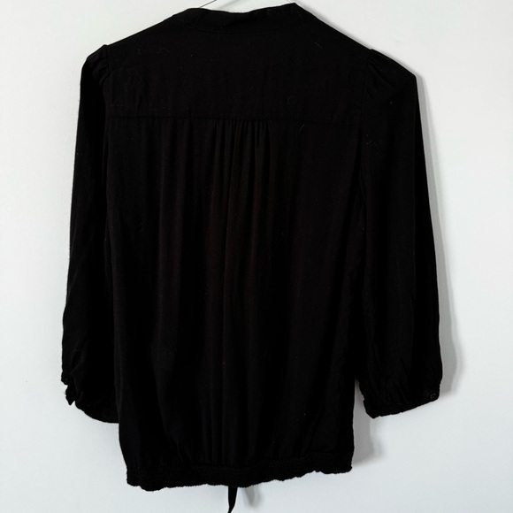 Zara Collection Black Tie-Front Blouse – Women’s M - Picture 3 of 4